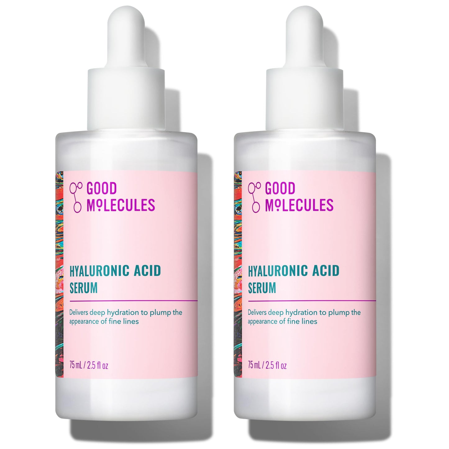 HOTGood Molecules Hyaluronic Acid Serum - 1% Hyaluronic Acid Ultra hydrating Serum Facial Moisturizer for Plumper Skin, Skin Care for Face