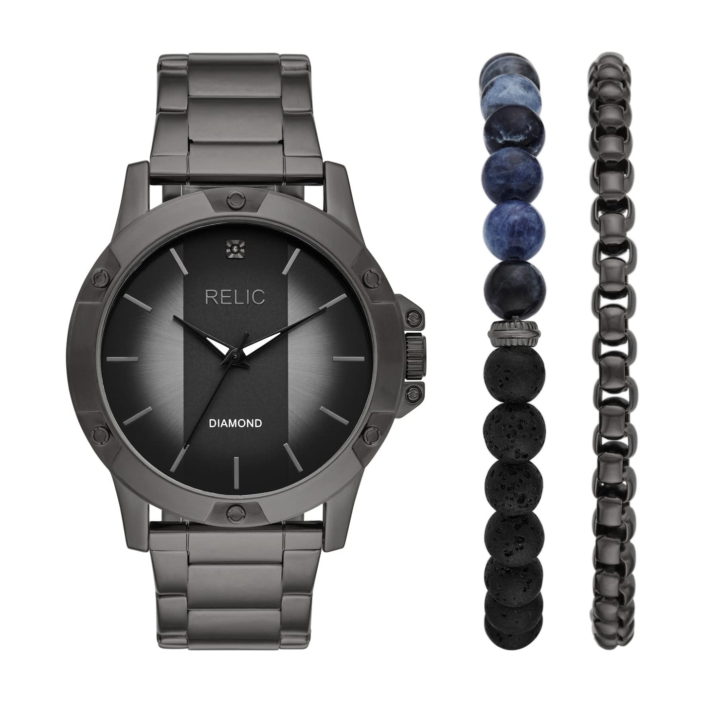HOTRELIC by Fossil Men's Rylan Stainless Steel and Diamond Accent Watch