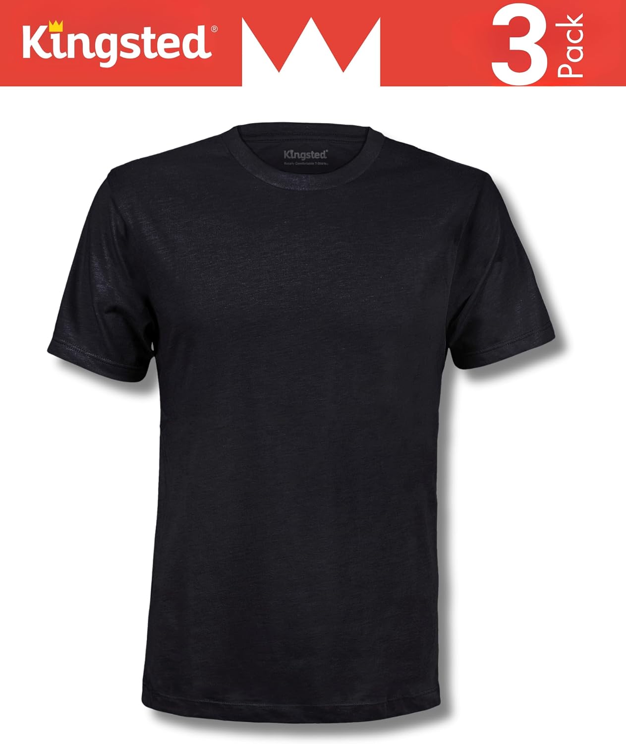 HOTKingsted T-Shirts for Men Pack - Royally Comfortable - Super Soft Premium Fabric - Well-Crafted Classic Tee