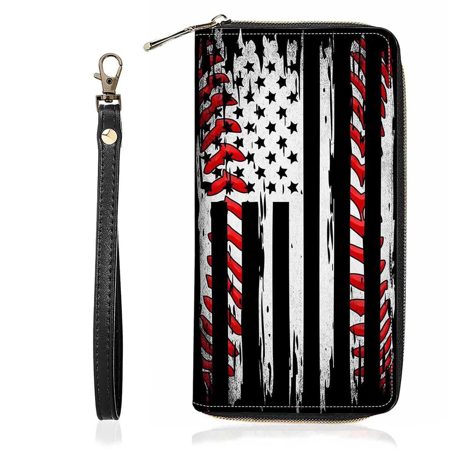 HOTChristian Cross Quote Bible Verse Matthew 19:26 Print Wallet for Women Large Capacity Wallet Credit Card Holder PU Leather Zipper Clutch Purse Phone Wallet