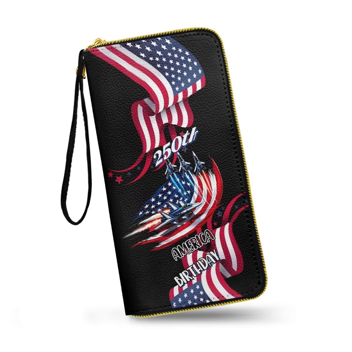 HOTMacaw Bird Lover Print Womens Wallet Leather Zip Around Wallet Tropical Forest Scarlet Macaw Parrot Long PU Leather Card Organizer Clutch with Wristlet