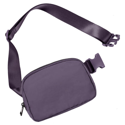 HOTODODOS Unisex Mini Belt Bag with Adjustable Strap Small Fanny Pack for Workout Running Traveling Hiking, Black