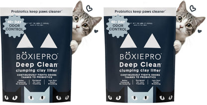 HOTBoxie Probiotic Clumping Cat Litter 40+ Day Odor Control Dust Free 40 lb