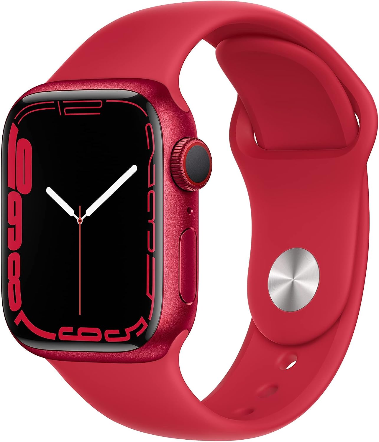 HOTApple Watch Series 7 (GPS + Cellular, 41MM) - Starlight Aluminum Case with Starlight Sport Band (Renewed Premium)