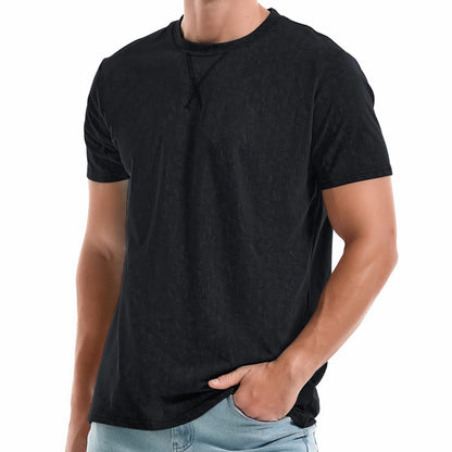 HOTKLIEGOU Men's T-Shirts - Premium Cotton Crew Neck Tees S - 4XL