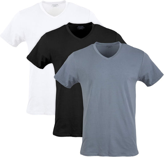 HOTGildan Men's Cotton Stretch T-Shirts, Multipack