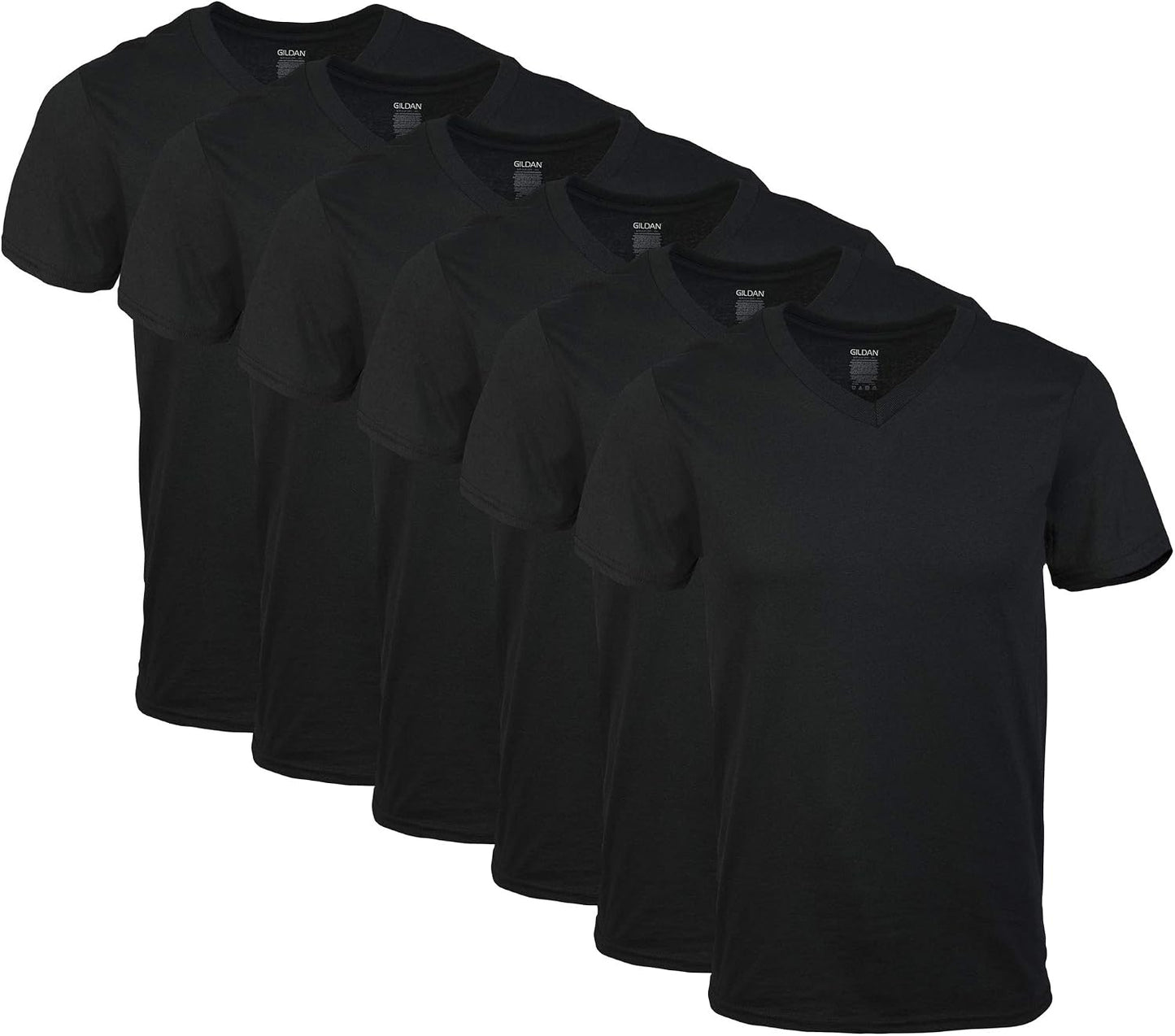 HOTGildan Men's V-Neck T-Shirts, Multipack, Style G1103
