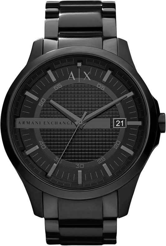 HOTA|X Armani Exchange Men's Watch, Three-Hand Stainless Steel Watch for Men