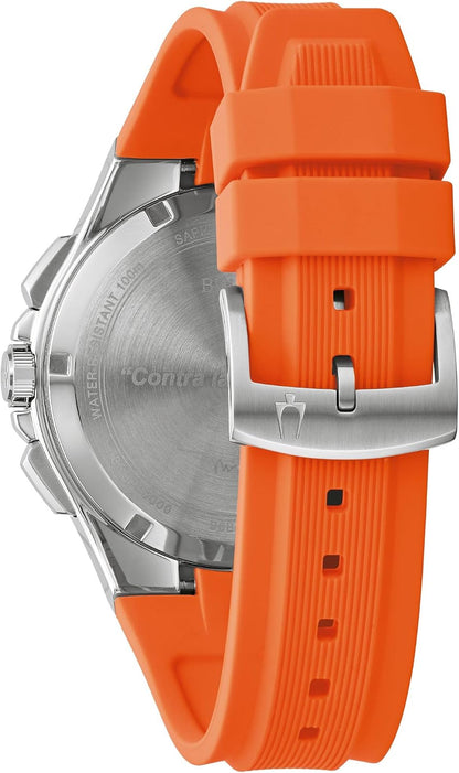 HOTBulova Marc Anthony Sport Strap Quartz Watch, Stainless Steel, Sapphire Crystal