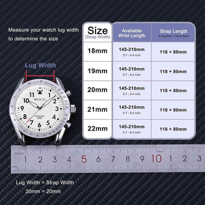 HOTWOCCI 22mm Bicolor Watch Band, Silicone Rubber, Quick Release Replacement Strap for Men and Women, Black Stainless Steel Buckle (Black-Orange)