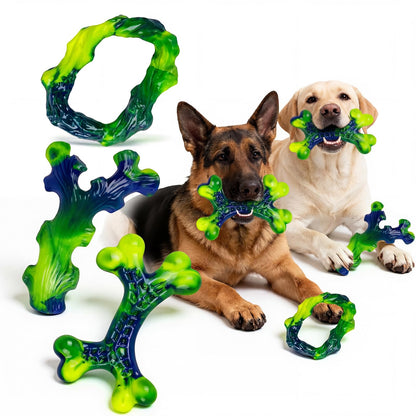HOTFrienhund Tough Dog Toys for Aggressive Chewers 3 Pack, Indestructible Dog Toys for Large Dogs, Dog Chew Toys, Aggressive Chew Toys to Keep Them Busy, Dog Toy for 30-75lbs Medium/Large Breeds