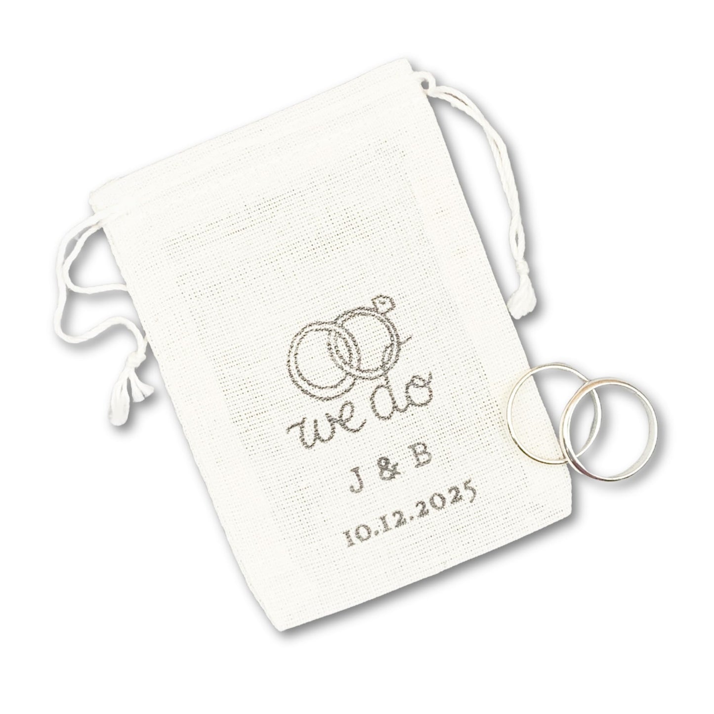 HOTPersonalized Wedding Ring Bag (Wedding Bands)