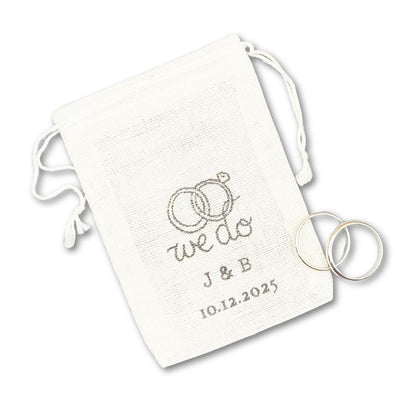 HOTPersonalized Wedding Ring Bag (Wedding Bands)