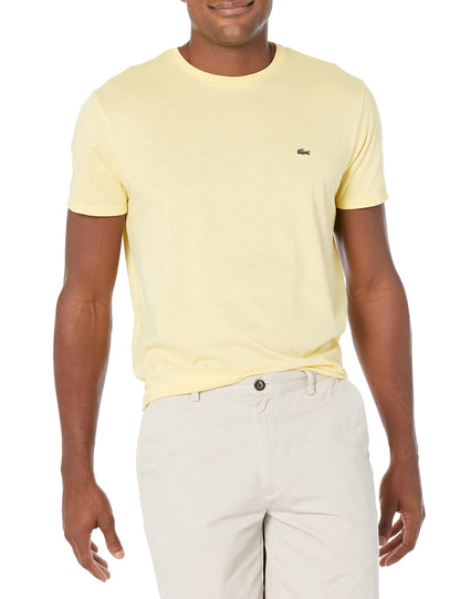 HOTLacoste Men's Short Sleeve Pima Jersey Crew Neck Tee
