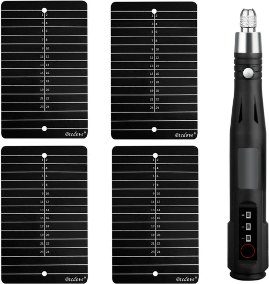 HOTCrypto Seed Phrase Storage - Crypto wallet - Compatible with all software and hardware wallets-Made of pure titanium-A kit with 4 titanium plates and an electric engraving pen.