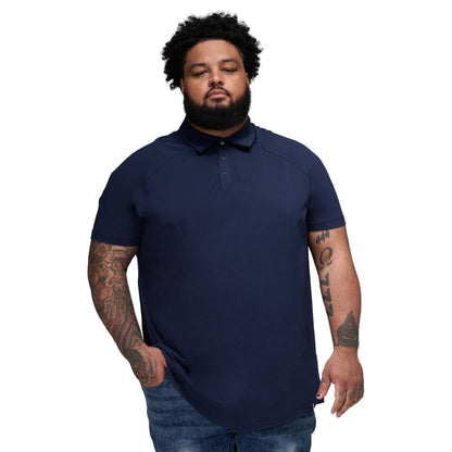 HOTSTRONGSIZE Big and Tall Polo Shirts for Men – Golf Shirt with Snap Buttons | Longer Length Shirt with Curved Hem