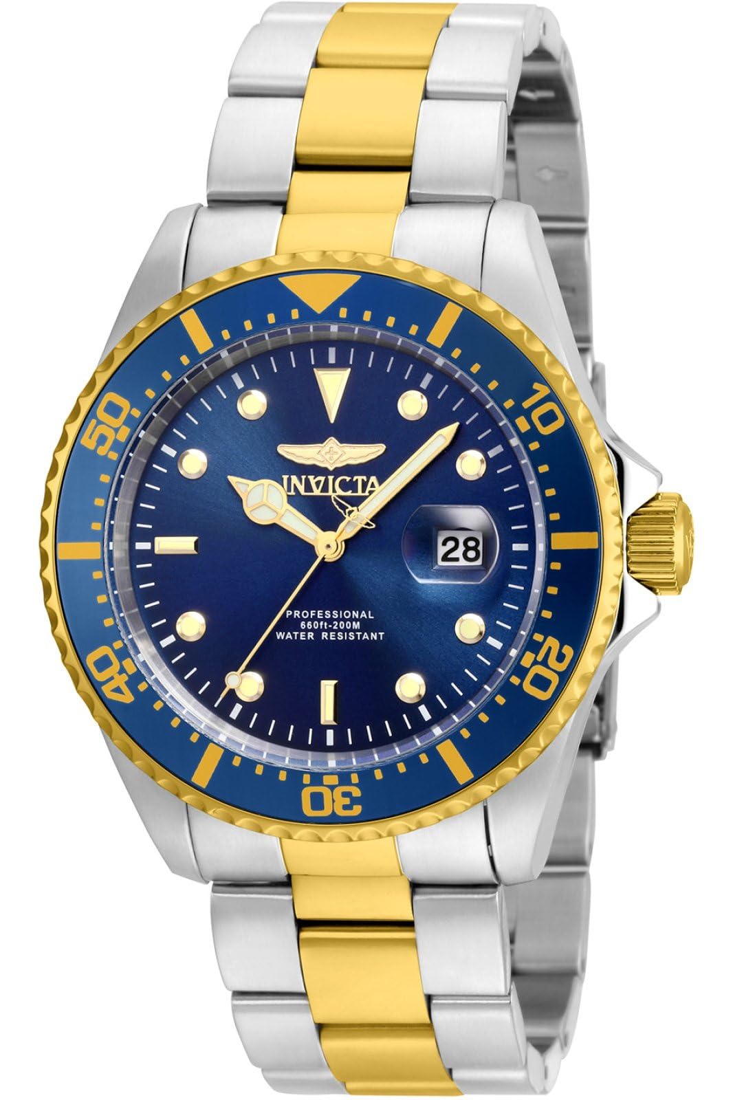 HOTInvicta Men's 22019 Pro Diver Analog Display Quartz Silver Watch