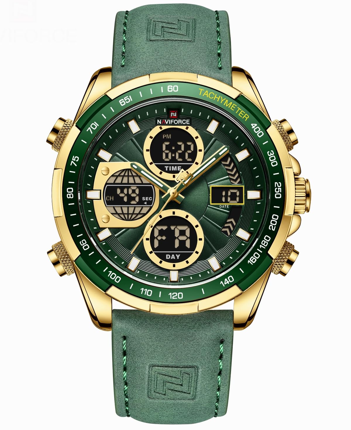 HOTAIMES Watch for Men Sport Military Waterproof Chronograph Mens Watches Analog Quartz Big Face Classic Stylish Fashion Casual Designer Business Work Wrist Watch Elegant Gift for Men