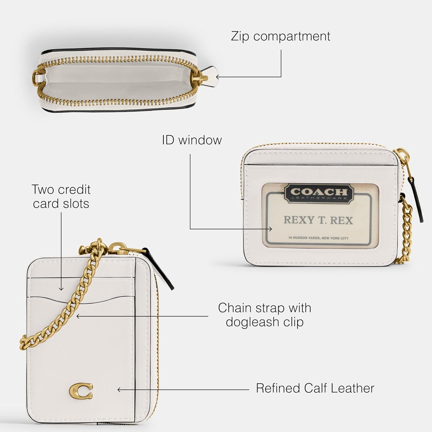 HOTCoach Women's Essential Chain Card Case