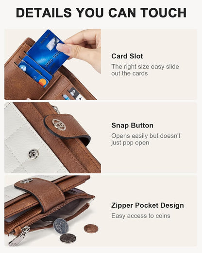 HOTBOSTANTEN Crossbody Bag for Women ＆ Wallet for Women Leather RFID Blocking Card Holder