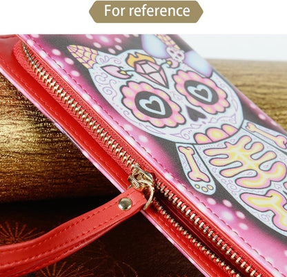 HOTNIWAHO Women's Leather Long Wallet Design American Pit Bull Terrier Dog Paws Pattern, Dog mom gifts