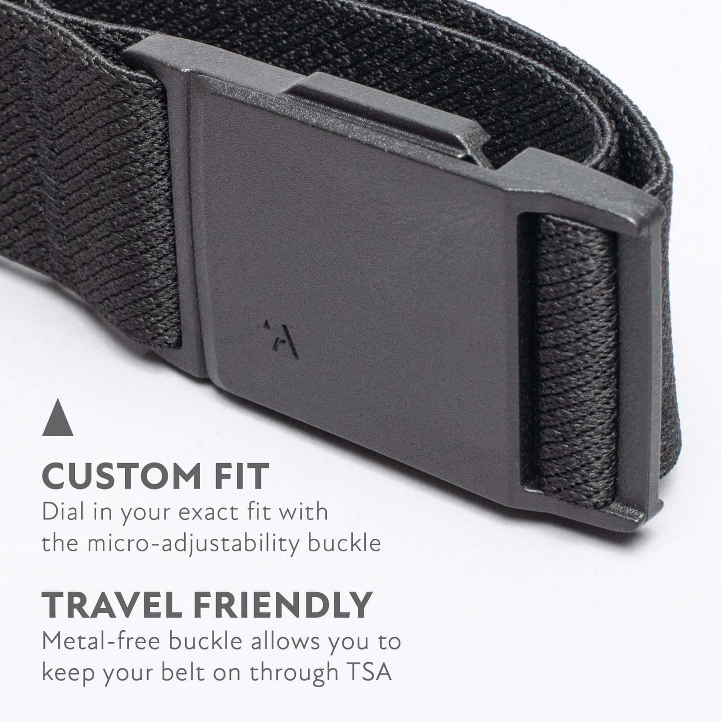 HOTArcade Belts Mens Explore Belt, Stretch Webbing for Max Comfort & Custom Fit, Metal-Free Buckle, Machine Washable Travel Belt