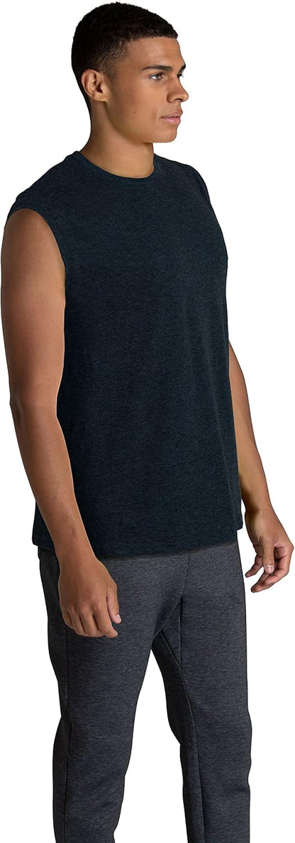 HOTFruit of the Loom Men's Eversoft Cotton Sleeveless T Shirts, Breathable & Moisture Wicking with Odor Control, Sizes S-4X