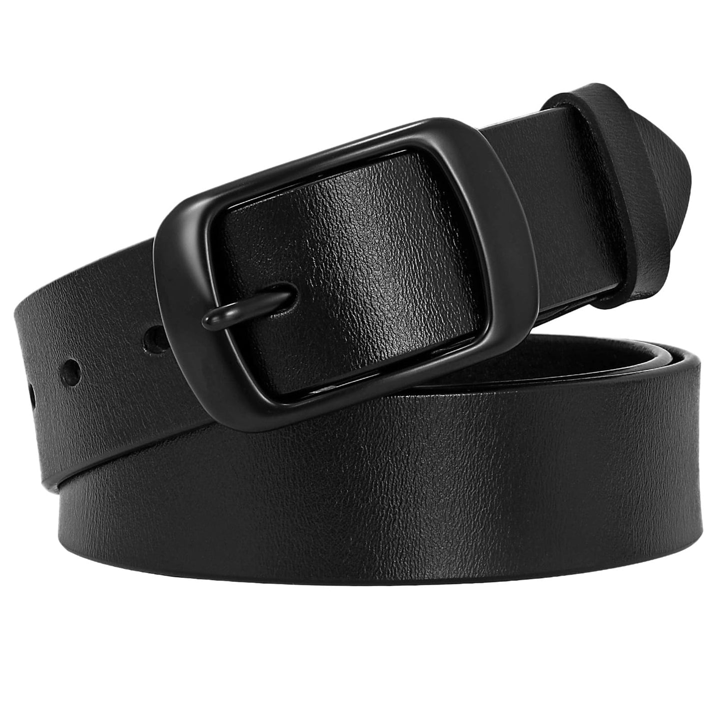 HOTSUOSDEY Women Belts For Jeans Dresses Pants Ladies Leather Waist Belt with Elegant Buckle, Width 1.3"