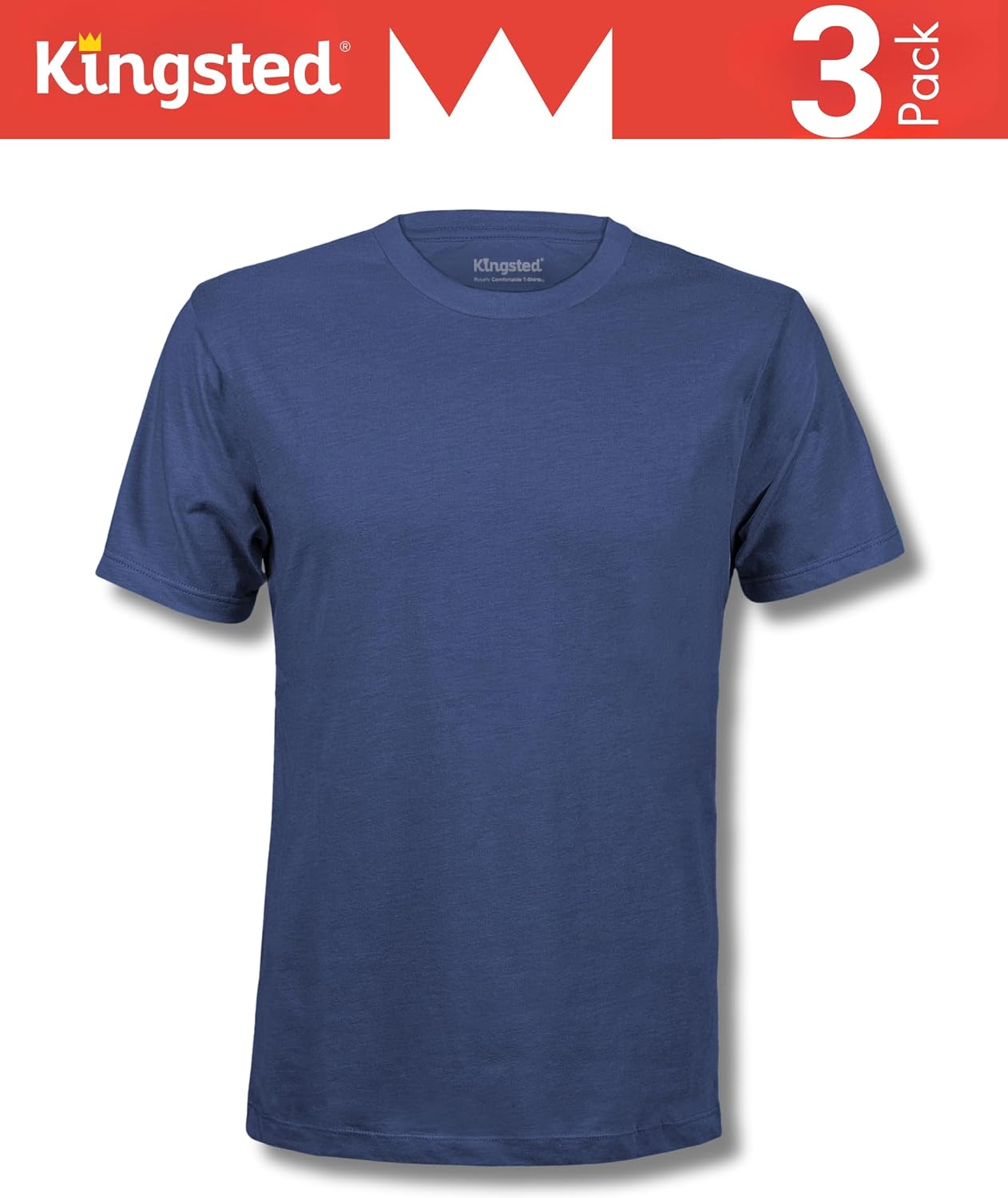 HOTKingsted T-Shirts for Men Pack - Royally Comfortable - Super Soft Premium Fabric - Well-Crafted Classic Tee