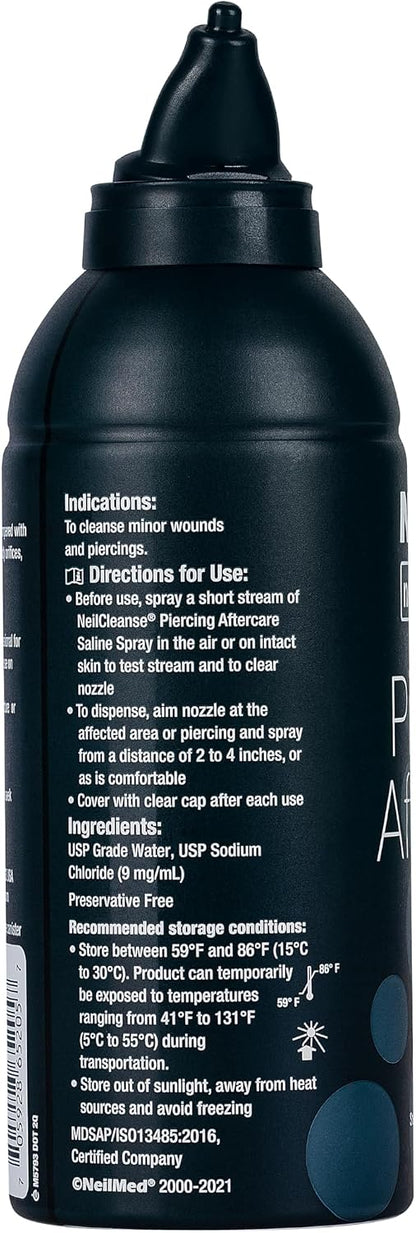 HOTNeilMed NeilCleanse Piercing Aftercare, Fine Mist, 6.3 Fluid Ounce