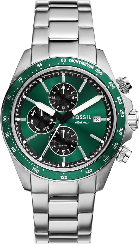 HOTFossil Men's Watch, Autocross Multifunction Stainless Steel Watch for Men
