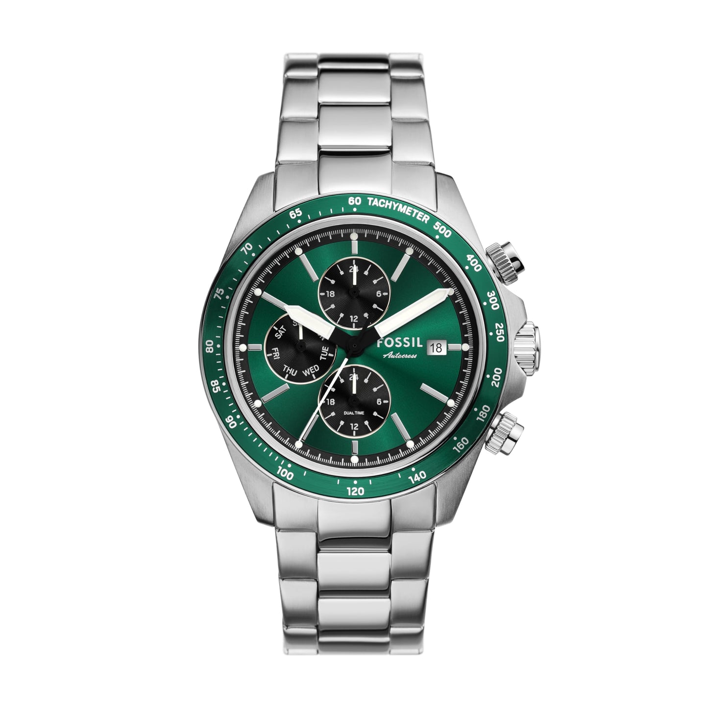 HOTFossil Men's Watch, Autocross Multifunction Stainless Steel Watch for Men