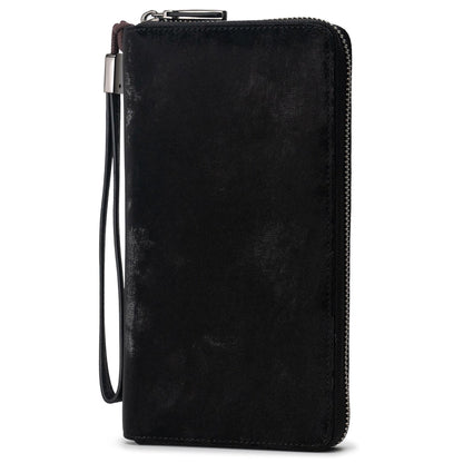HOTBveyzi Women RFID Blocking Wallet Leather Zip Around Phone Clutch Large Capacity Ladies Travel Purse Wristlet