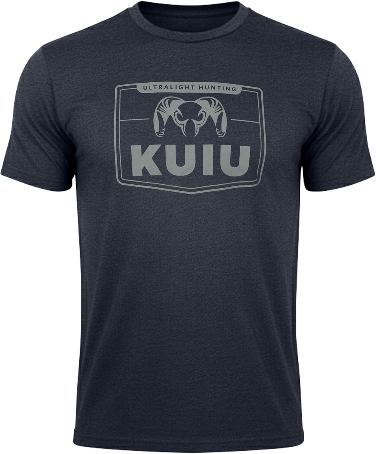 HOTKUIU Logo Sign T-Shirt for Men – Lightweight Cotton Polyester Hunting Tee – Soft, Durable Standard Fit Crew Neck