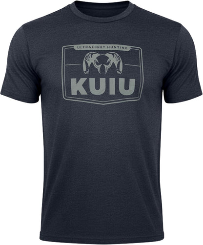 HOTKUIU Logo Sign T-Shirt for Men – Lightweight Cotton Polyester Hunting Tee – Soft, Durable Standard Fit Crew Neck