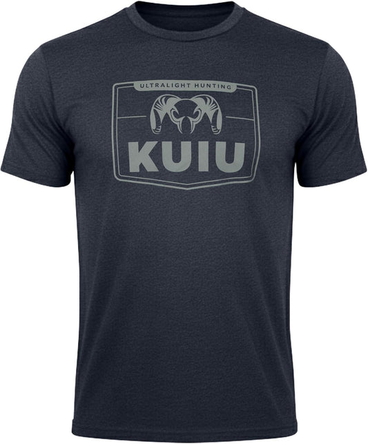 HOTKUIU Logo Sign T-Shirt for Men – Lightweight Cotton Polyester Hunting Tee – Soft, Durable Standard Fit Crew Neck