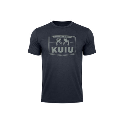 HOTKUIU Logo Sign T-Shirt for Men – Lightweight Cotton Polyester Hunting Tee – Soft, Durable Standard Fit Crew Neck