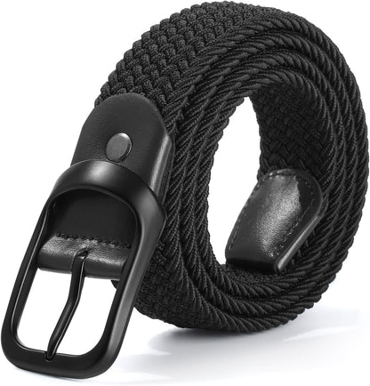 HOTAWAYTR Women Braided Elastic Belt - Women Stretch Woven Fabric Belt for Jeans