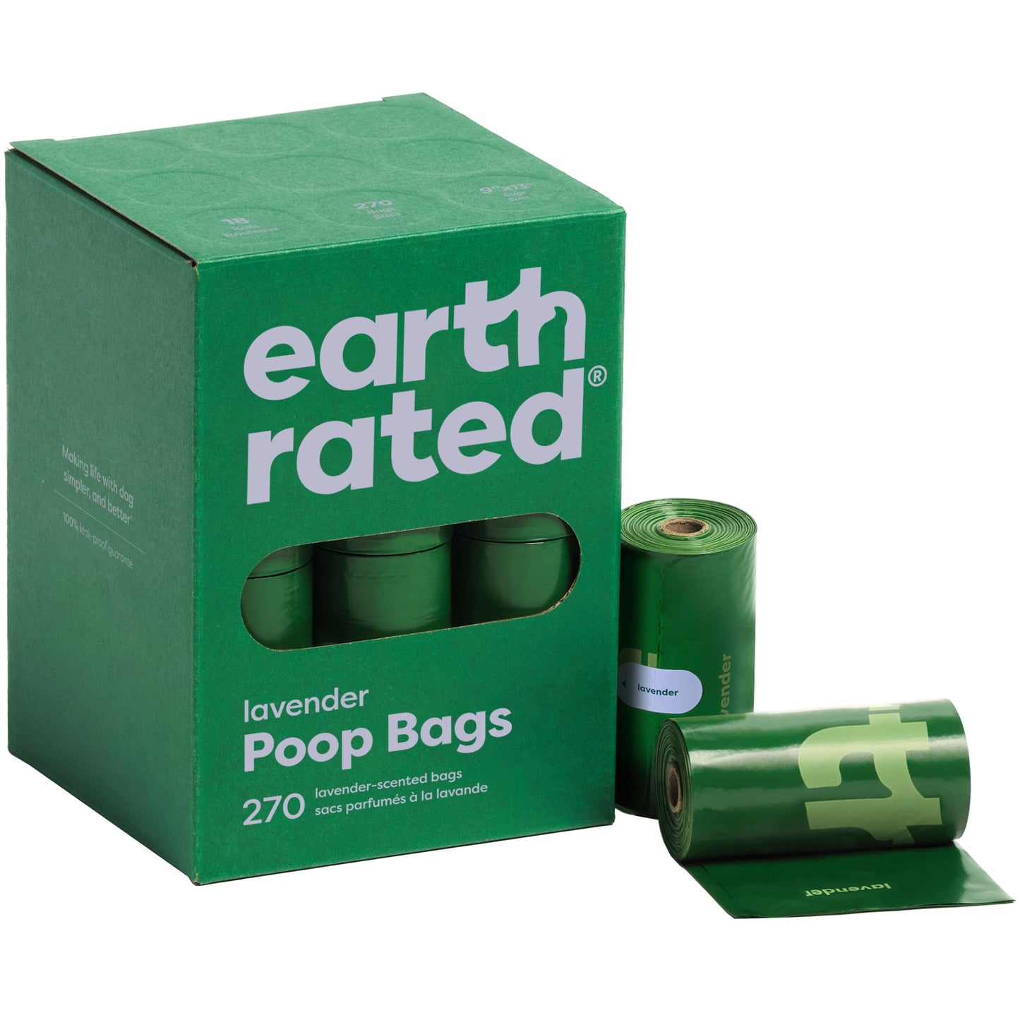HOTEarth Rated Dog Poop Bags Value Pack, Leak-Proof and Extra-Thick Pet Waste Bag for Big and Small Dogs, Refill Rolls, Unscented, 600 Count