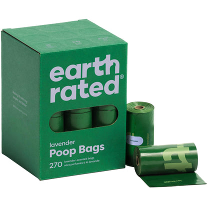 HOTEarth Rated Poop Bags for Dogs, Guaranteed Leak Proof and Extra Thick Waste Bag Refill Rolls, Lavender Scented, 270 Bags