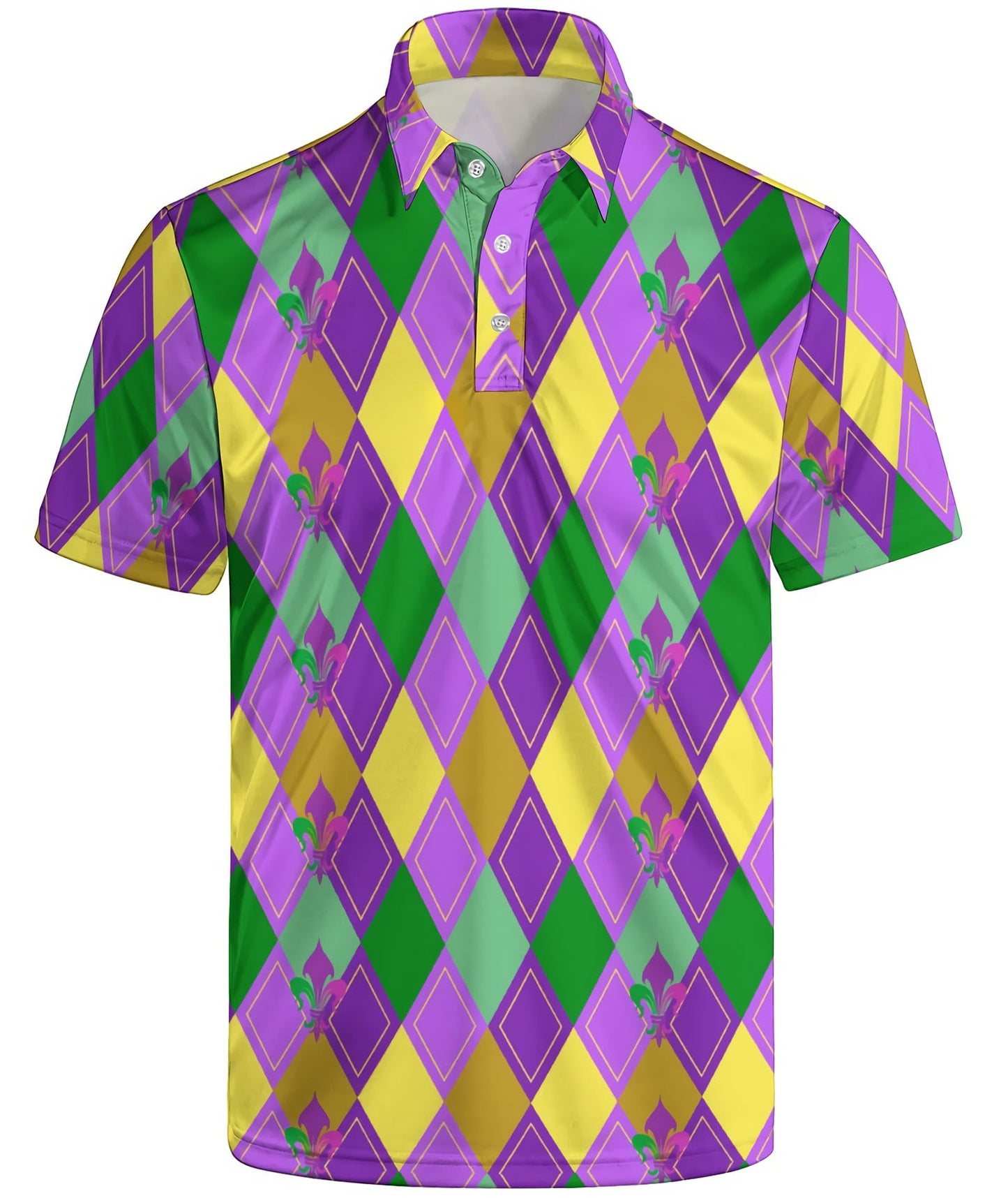 HOTGolf Polo Shirts for Men Funny Print Quick Dry Short Sleeve Performance Golf Shirts Moisture Wicking Polo Shirts