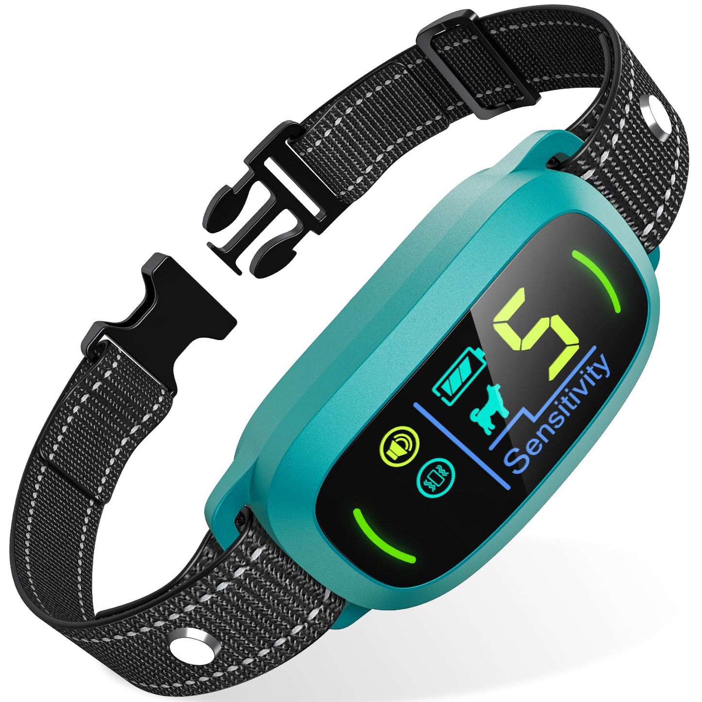 HOTFAFAFROG Dog Bark Collar, Rechargeable Smart Collar, Anti Barking Training Collar with 5 Adjustable Sensitivity Beep Vibration, Bark Collar for Large Medium Small Dogs (Black)