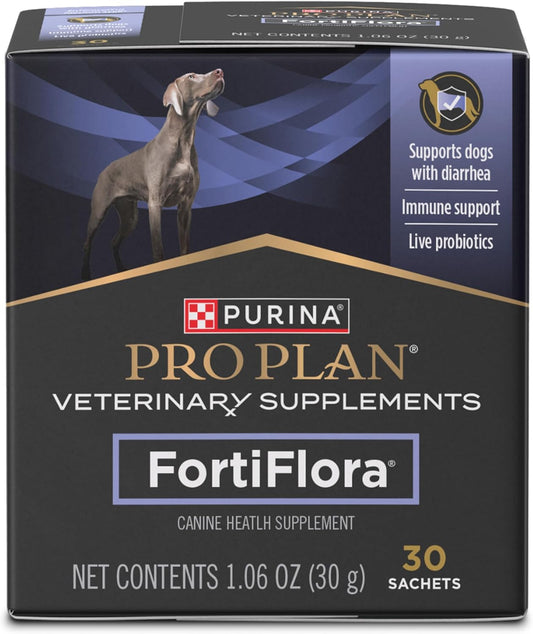 HOTPurina Pro Plan Veterinary Supplements FortiFlora Probiotic Powder for Dogs, Daily Support for Digestive and Immune Health and Occasional Diarrhea