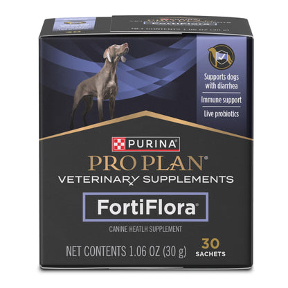 HOTPurina Pro Plan Veterinary Supplements FortiFlora Probiotic Powder for Dogs, Daily Support for Digestive and Immune Health and Occasional Diarrhea