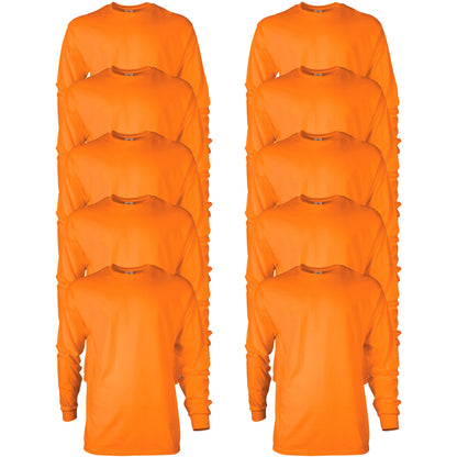 HOTGildan Adult Ultra Cotton Long Sleeve T-Shirt, Style G2400, Multipack