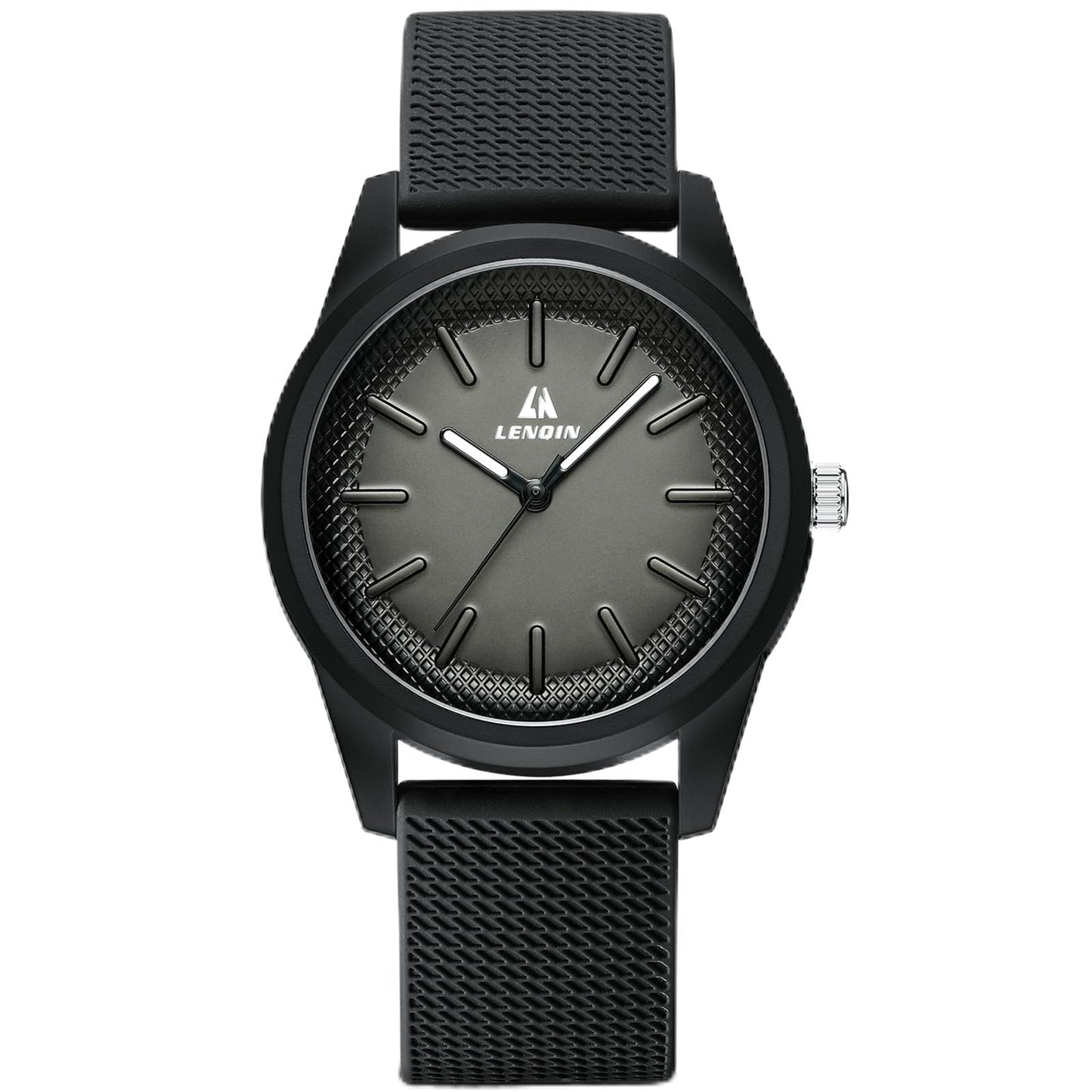 HOTLN LENQIN Mens Watches Waterproof Stainless Steel Watch for Men Analog Quartz Fashion Business Designer Wristwatch