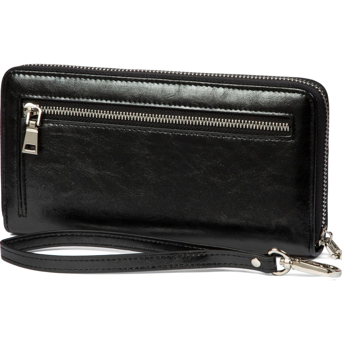 HOTWallets for Women RFID Blocking Leather Zip Around Wristlet Clutch Travel Purse