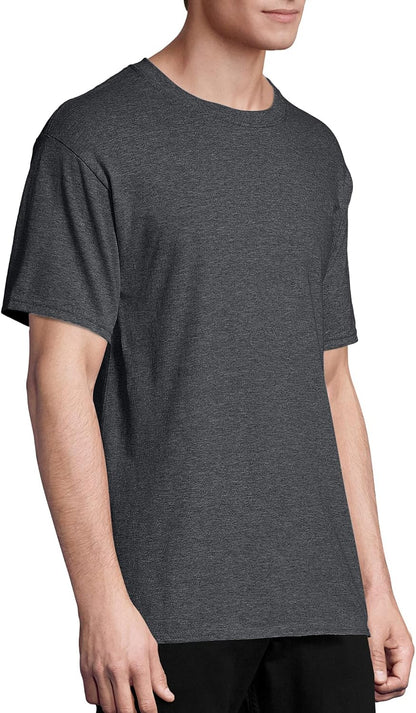 HOTHanes Men's T-Shirt Pack - 4 or 6 Pack - Essential-T Crewneck Cotton T-Shirts - Everyday Men's Clothing - Big & Tall