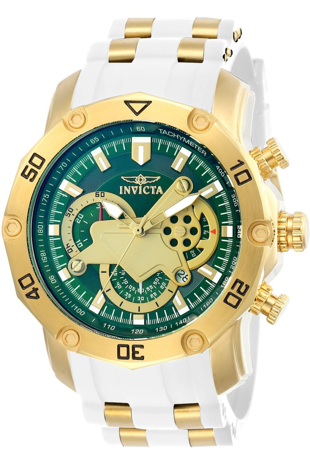 HOTInvicta Men Pro Diver Scuba Quartz Watch, White, 23422