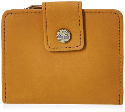 HOTTimberland Women's Leather Rfid Small Indexer Wallet Billfold, Red, One Size